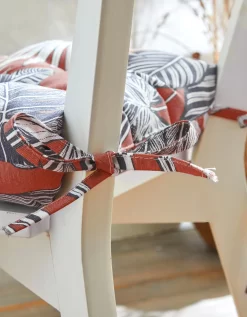 Galette De Chaise Imprimé Tropical - Lot De 2 9 Galette De Chaise Imprimé Tropical - Lot De 2 -Valeurs des doublures de lit. 325062 C01 zoomx vue5