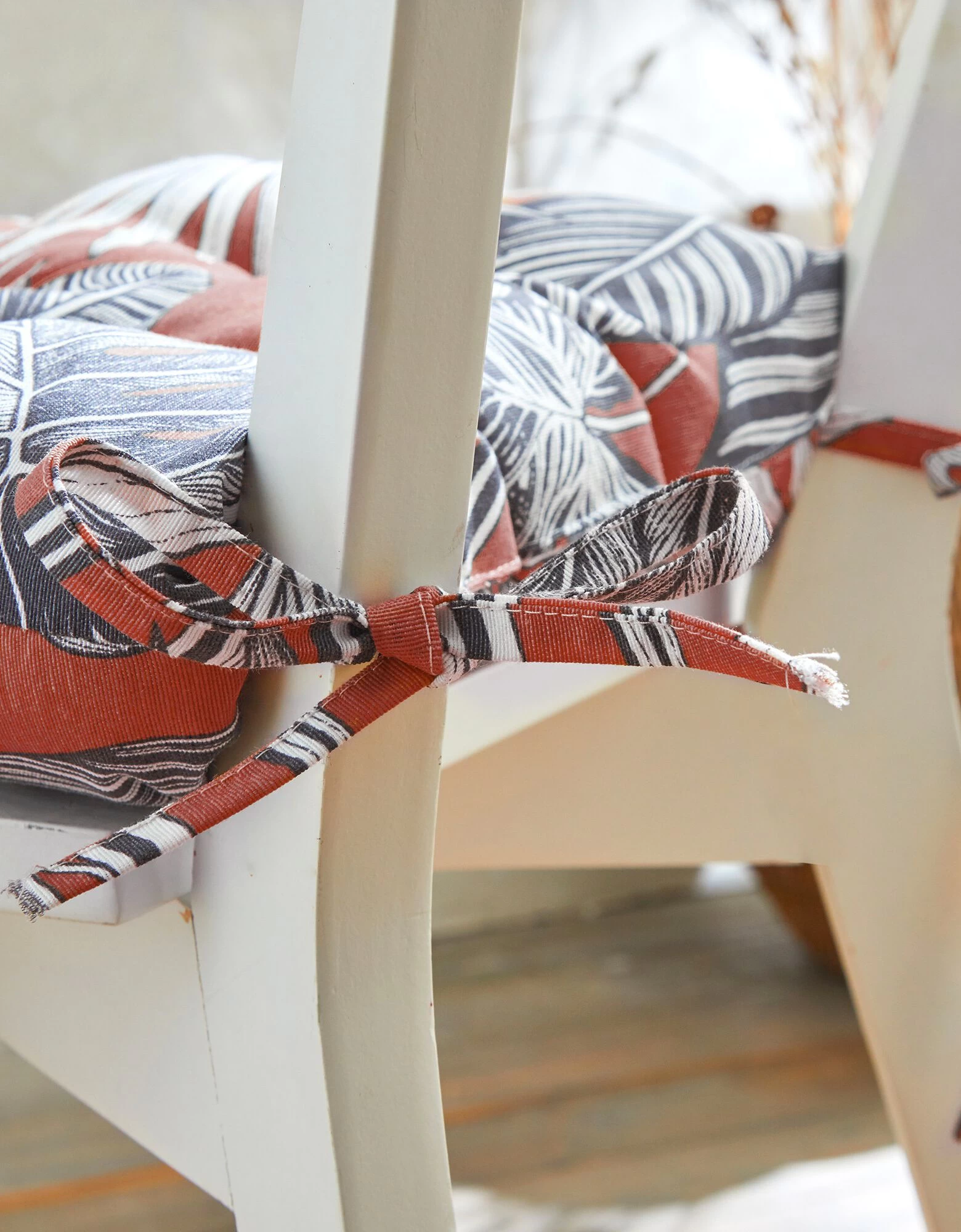 Galette De Chaise Imprimé Tropical - Lot De 2 5 Galette De Chaise Imprimé Tropical - Lot De 2 – Image 5