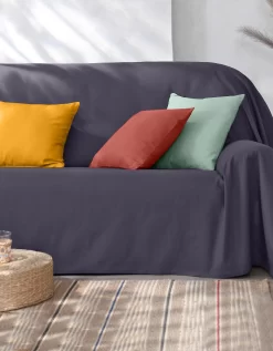 Housse De Coussin Unie Bachette - Lot De 2 -Valeurs des doublures de lit. 327013 C12 zoomx vue3