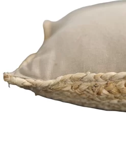 Coussin Rectangulaire Jute Naturel -Valeurs des doublures de lit. 327350 C01 zoomx vue3