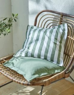 Housse De Coussin Rayée, Collection Ninole - Lot De 2 -Valeurs des doublures de lit. 327402 C02 zoomx vue3