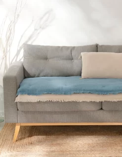 Long Coussin De Canapé Double Gaze De Coton 9 Long Coussin De Canapé Double Gaze De Coton -Valeurs des doublures de lit. 327488 C04 zoomx vue5