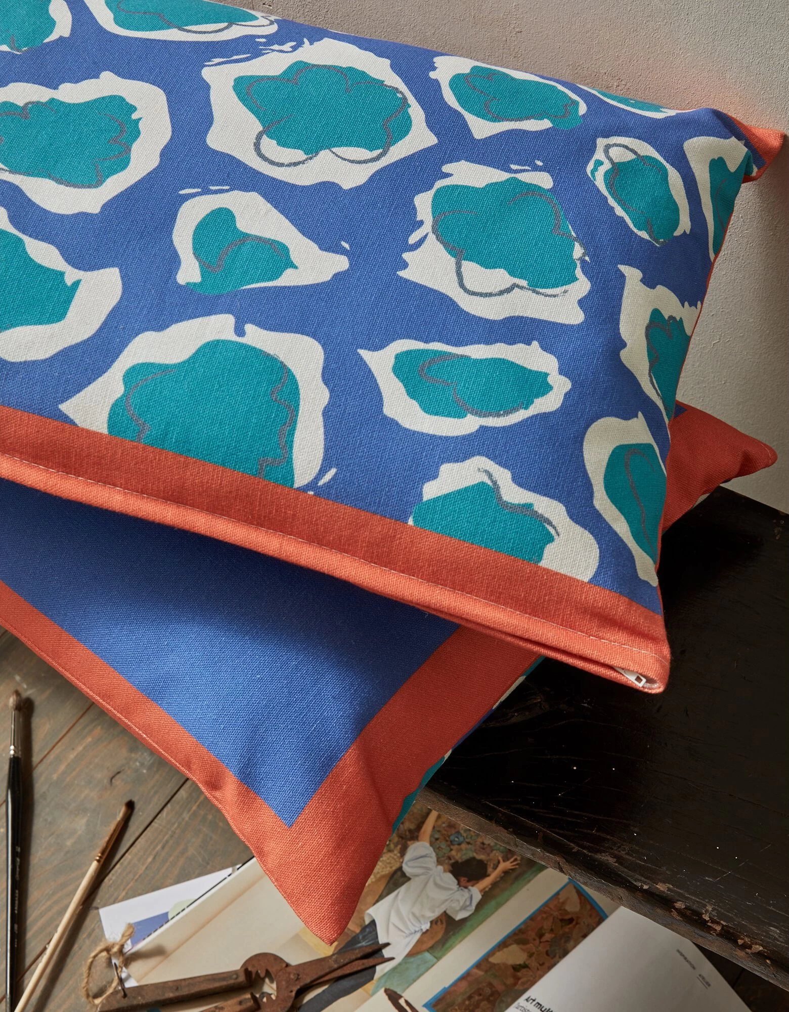 Housse De Coussin, Collection "Odette Lepeltier" - Lot De 2 3 Housse De Coussin, Collection "Odette Lepeltier" - Lot De 2 – Image 3