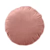 Coussin Rond Garni En Velours