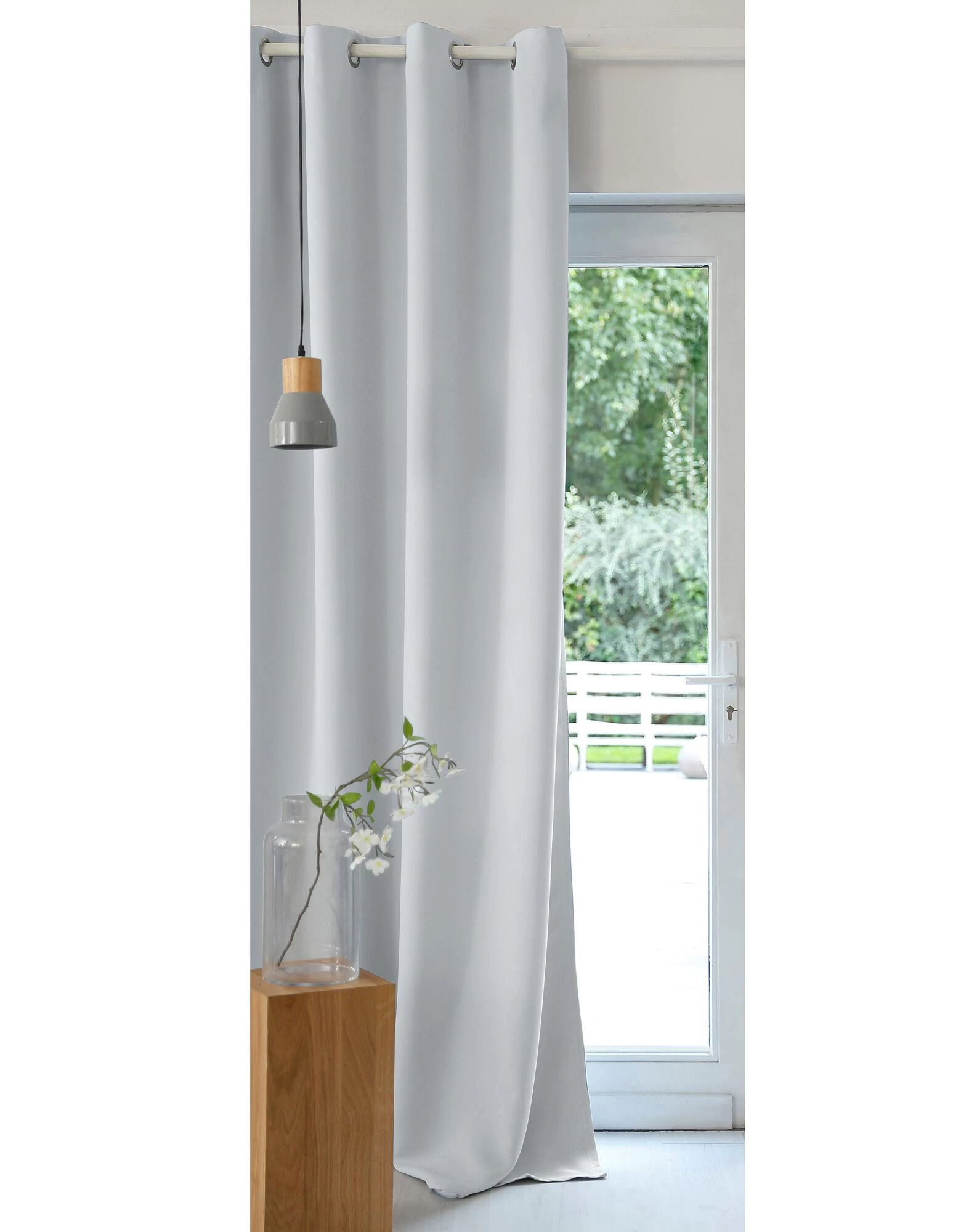 Rideau Occultant Uni Satiné Finition Oeillets 2 Rideau Occultant Uni Satiné Finition Oeillets – Image 2