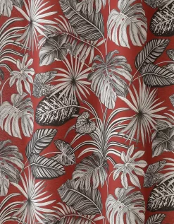 Rideau Oeillets Tamisant Imprimé Tropical -Valeurs des doublures de lit. 328430 C05 zoomx vue5