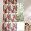 Rideau Oeillets Imprimé Géométrique Art Déco