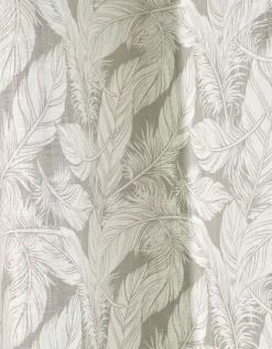 Rideau En Ramie Imprimé Feuillages -Valeurs des doublures de lit. 328612 C02 zoomx vue3